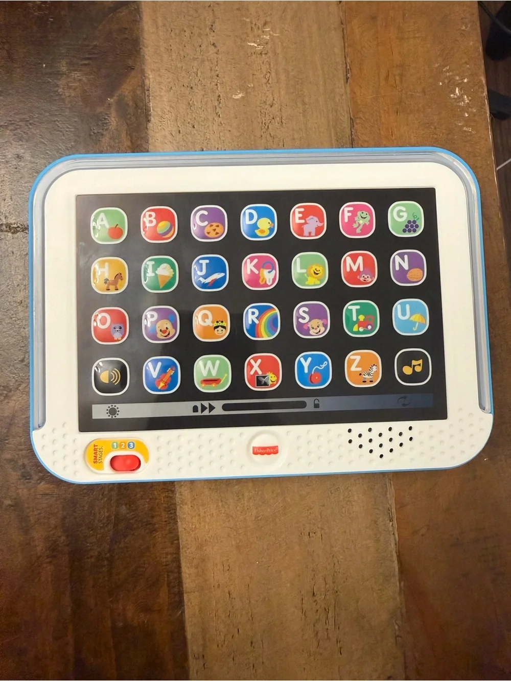 Fisher-Price White and Light Blue Alphabet Learning Tablet